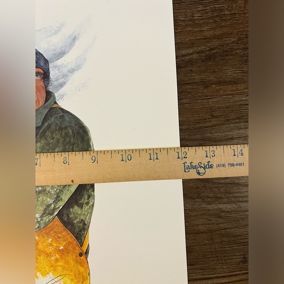 1990‎ Ben Richmond Storm Watch & The Net Hauler Limited Edition Lithograph Sign - Picture 15 of 15